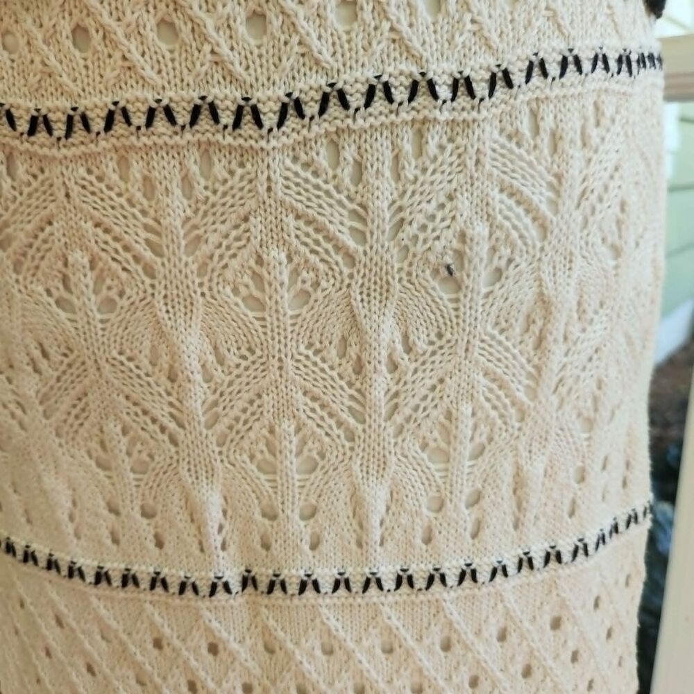 Olive+Oak Knit Natural and Black Maxi Skirt and Camisole Tank Top. Large. - Picture 8 of 8